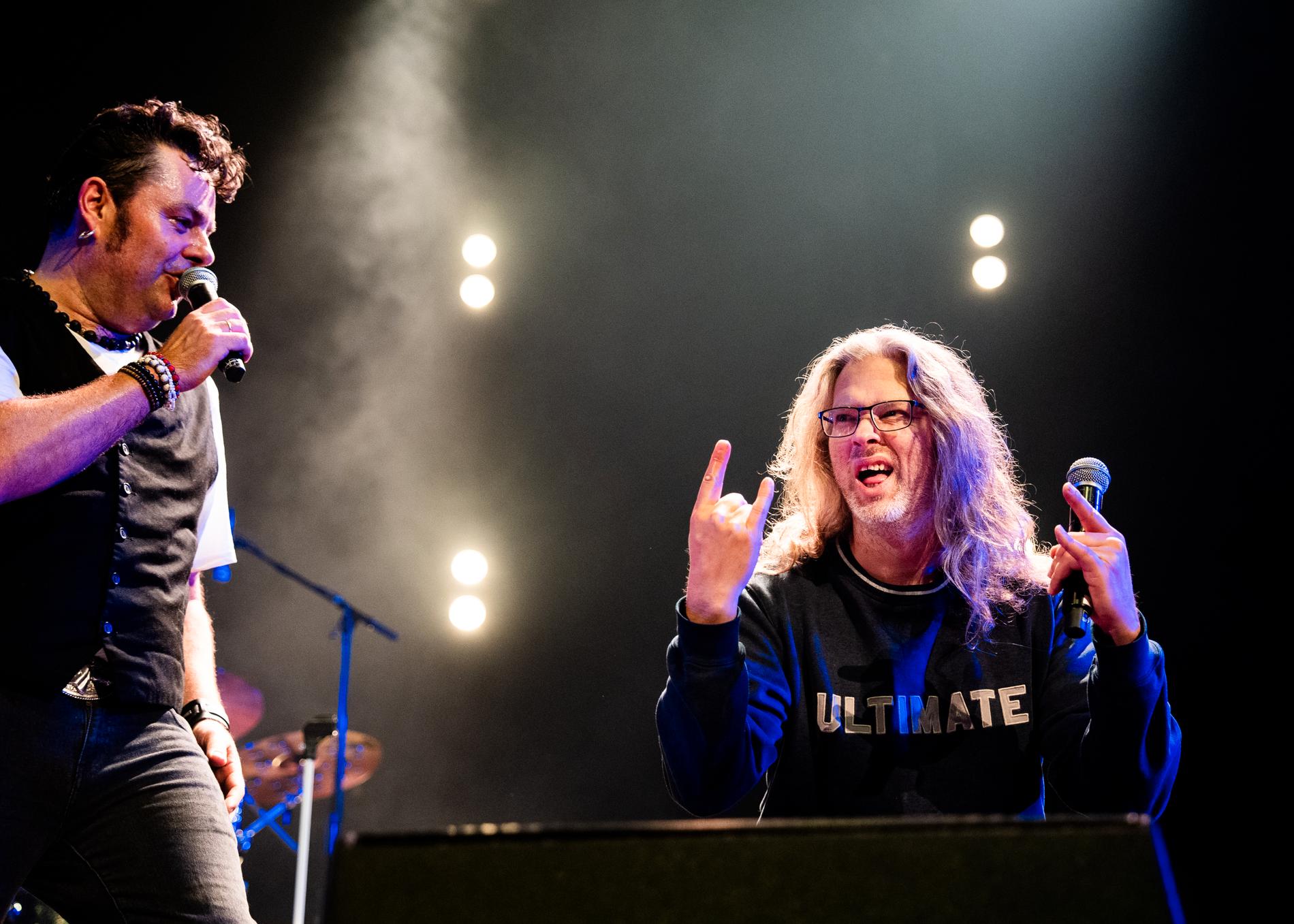 Kjartan Osmundsen koste seg på scenen med Kjell Undheim. Etterpå var han svært fornøyd med det korte comebacket sitt.